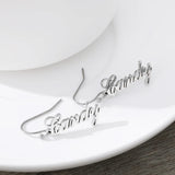 Arabic Name Hoop Earrings Stainless Steel Name Earrings for Women