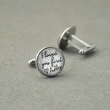 Custom Photo Cufflinks - Personalized Picture Cuff Links for Him