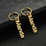 Personalized Letters Ear Buckle Earrings Jewelry