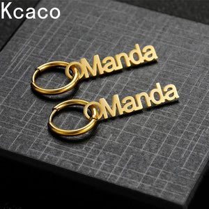 Personalized Letters Ear Buckle Earrings Jewelry