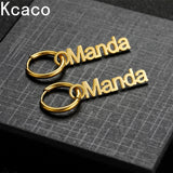 Personalized Letters Ear Buckle Earrings Jewelry