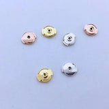 Pair Earring Back Silver Stopper DIY Crafts Jewelry Ear Stud Blockers