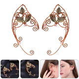 Pair Alloy Ear Bone Clips Elves Ear Clips Women Ear Jewelry