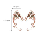 Pair Alloy Ear Bone Clips Elves Ear Clips Women Ear Jewelry