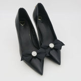Rhinestone Shoe Clip Bowknot Buckle Pair for Wedding Shoe Decor DIY