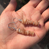 Fengbaowu 7 Chakras Sterling Silver Earrings Crystal Healing Stone Jewelry