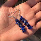 Fengbaowu 7 Chakras Sterling Silver Earrings Crystal Healing Stone Jewelry
