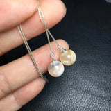 Fengbaowu Cherry Blossom Flower Agate Earrings
