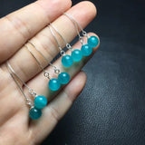 Amazonite Sphere Earring Ear Stud 925 Silver