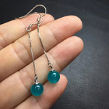 Amazonite Sphere Earring Ear Stud 925 Silver