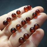 Fengbaowu Garnet Sphere Ball Earring 925 Sterling Silver Crystal Jewelry