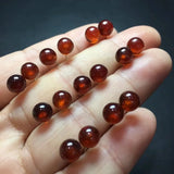 Fengbaowu Garnet Sphere Ball Earring 925 Sterling Silver Crystal Jewelry
