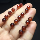 Fengbaowu Garnet Sphere Ball Earring 925 Sterling Silver Crystal Jewelry