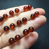 Fengbaowu Garnet Sphere Ball Earring 925 Sterling Silver Crystal Jewelry
