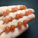 Fengbaowu South Red Agate Sphere Earring 925 Silver Crystal Jewelry
