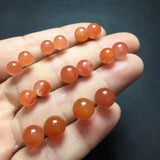 Fengbaowu South Red Agate Sphere Earring 925 Silver Crystal Jewelry