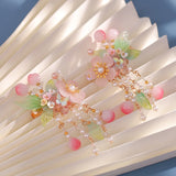 Chinese Style Flower Hairpin Tassel Headpiece