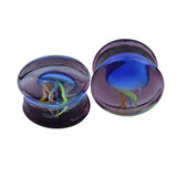 Glass Saddle Ear Plugs Jellyfish Mushroom Seaweed Auricle Screw Ear Plug