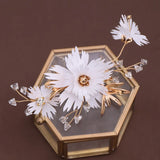 Flower Rhinestone Hair Pins and Clips for Women Girls Bride