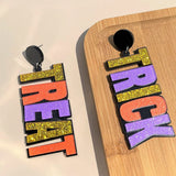 Halloween Earrings Spooky Drop Dangle Asymmetrical Women