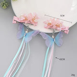 Fairy Butterfly Tassel Hairpins for Women Girls