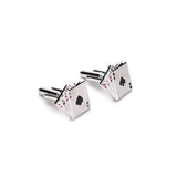 Poker Cufflinks Male French Shirt Cuff Links Cards Cufflink