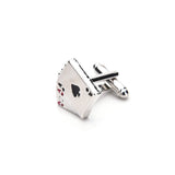 Poker Cufflinks Male French Shirt Cuff Links Cards Cufflink