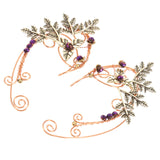 Leaf Elf Clip Earrings Fairy Jewelry Cuff Earrings