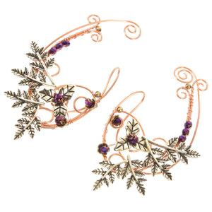 Leaf Elf Clip Earrings Fairy Jewelry Cuff Earrings