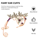 Leaf Elf Clip Earrings Fairy Jewelry Cuff Earrings