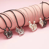 Magnetic Couple Necklace Heart Shape Opposites Attracting Jewelry Gift