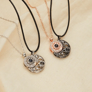 Magnetic Couple Necklace Heart Shape Opposites Attracting Jewelry Gift