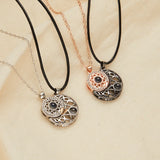 Magnetic Couple Necklace Heart Shape Opposites Attracting Jewelry Gift