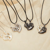 Magnetic Couple Necklace Heart Shape Opposites Attracting Jewelry Gift