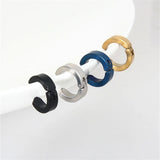 Men's Punk Style Steel Ear Clip Earrings