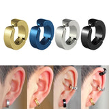 Men's Punk Style Steel Ear Clip Earrings
