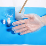 Pair Safe Soft Silicone Gloves for Epoxy Resin Mold Crafts