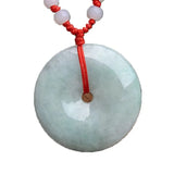 Natural Emerald Safety buckle jade Pendant Beads Necklace