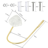 Natural Rough Crystal Stone Curtain Holdback Hanger Wall Tie Backs Hook Holder