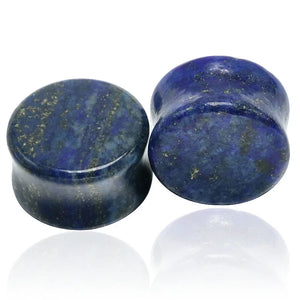 Lapis Lazuli Stone Ear Plugs Tunnels Gauges Piercing Expander Stretcher Jewelry