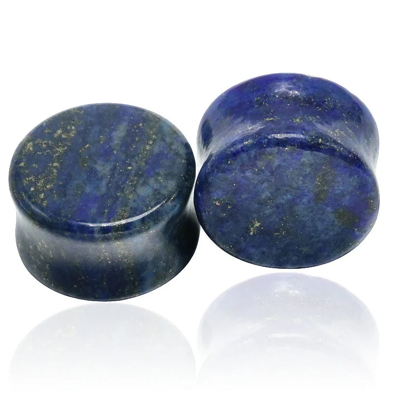 Lapis Lazuli Stone Ear Plugs Tunnels Gauges Piercing Expander Stretcher Jewelry