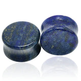 Lapis Lazuli Stone Ear Plugs Tunnels Gauges Piercing Expander Stretcher Jewelry