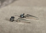 925 Sterling Silver Stud Earrings Taper Plug Prevent Allergy