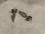 925 Sterling Silver Stud Earrings Taper Plug Prevent Allergy