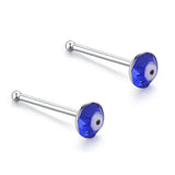 925 Silver Devil's Eye Nose Rings & Studs Body Jewelry