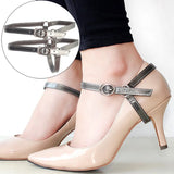 PU Leather High Heel Straps Shoe Accessory Elastic Band