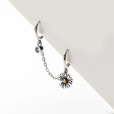 PUNK Rock Unisex S925 Silver Safety Pin Stud Earring