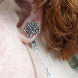 Custom Name Earrings Stainless Steel Stud Letter Earring for Women