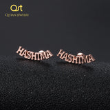 Custom Cursive Name Earrings Personalized Stud Earings Gift