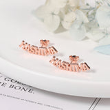 Custom Name Earrings Cursive Initial Studs Gift